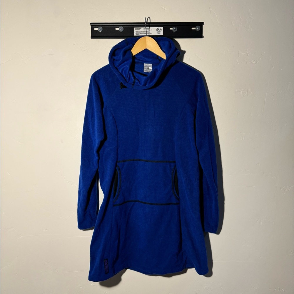 💙🩵 NWT Womens Melanzana Classic Blue Micro Grid Dress 💙🩵 - Picture 3 of 11